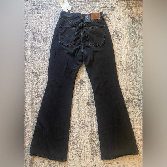 NWT Levi’s 70s High Flare Black Jeans - Picture 5 of 12